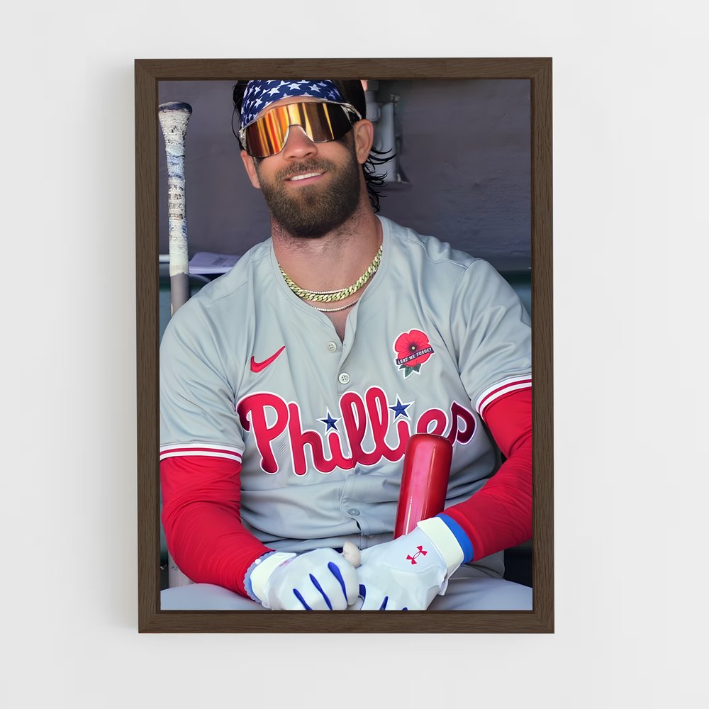 Poster Bryce en Attente – affiche Baseball (vue 5)